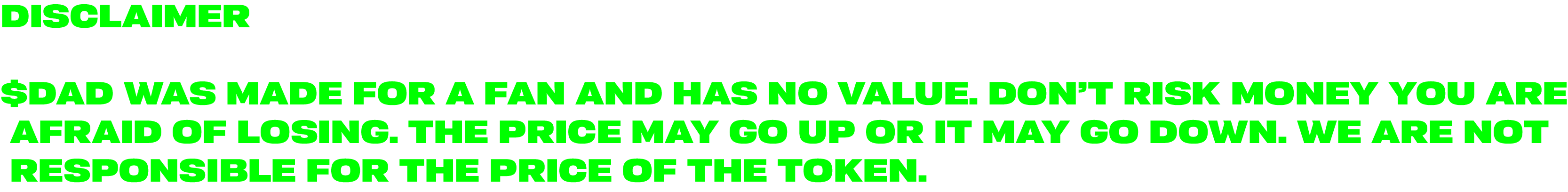 disclaimer